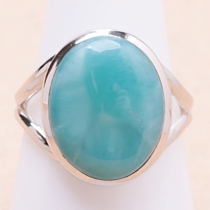 Larimar prsten stříbro Ag 925 LOT363 - 59 mm (US 9)