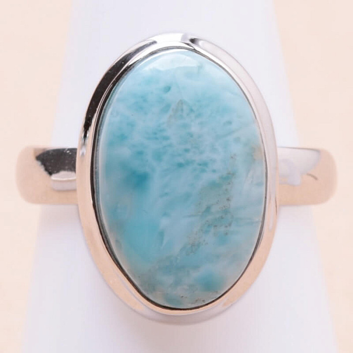 Larimar prsten stříbro Ag 925 LOT366 - 57 mm (US 8)