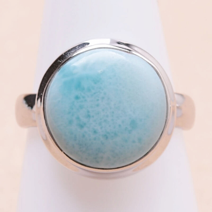 Larimar prsten stříbro Ag 925 LOT368 - 57 mm (US 8)