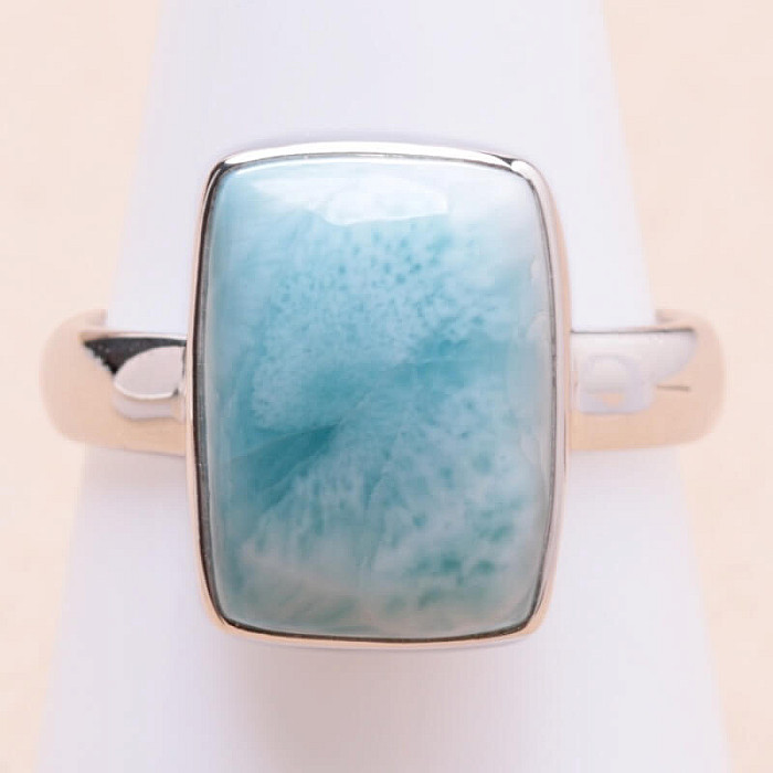 Larimar prsten stříbro Ag 925 LOT369 - 57 mm (US 8)