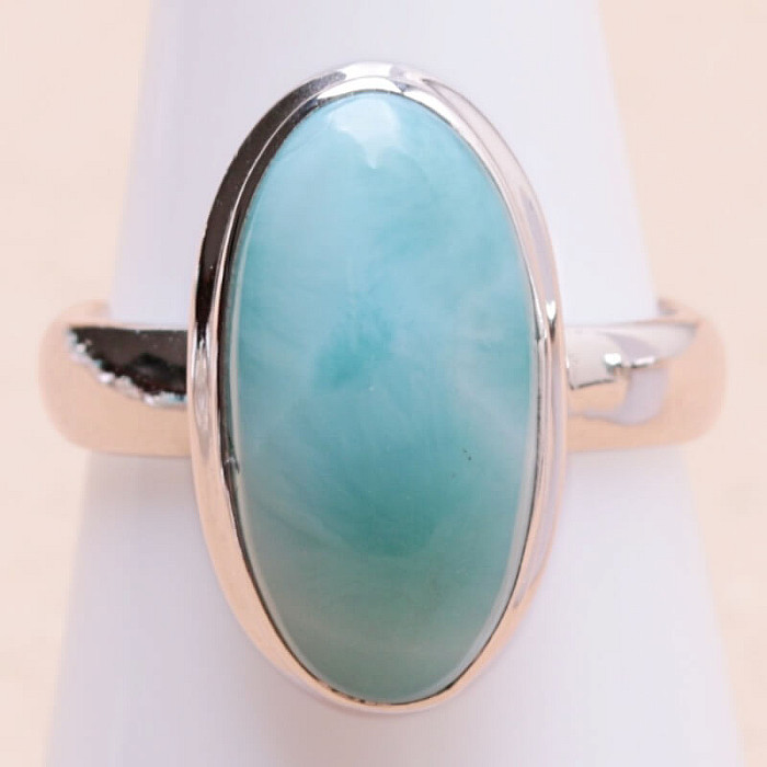 Larimar prsten stříbro Ag 925 LOT373 - 54 mm (US 7)