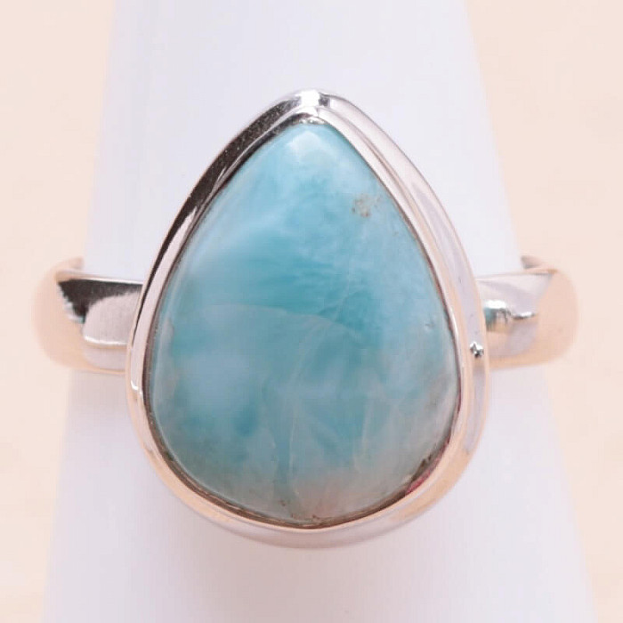 Larimar prsten stříbro Ag 925 LOT374 - 51 mm (US 5