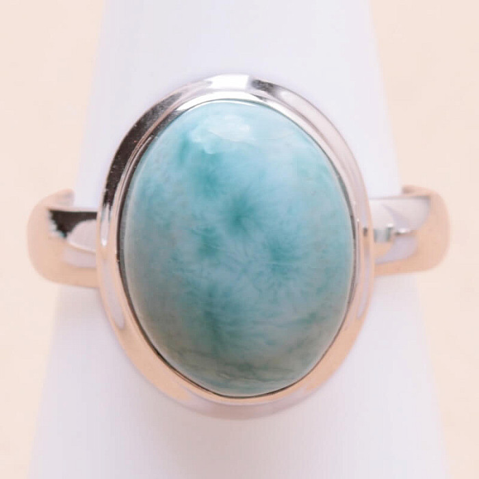 Larimar prsten stříbro Ag 925 LOT377 - 54 mm (US 7)